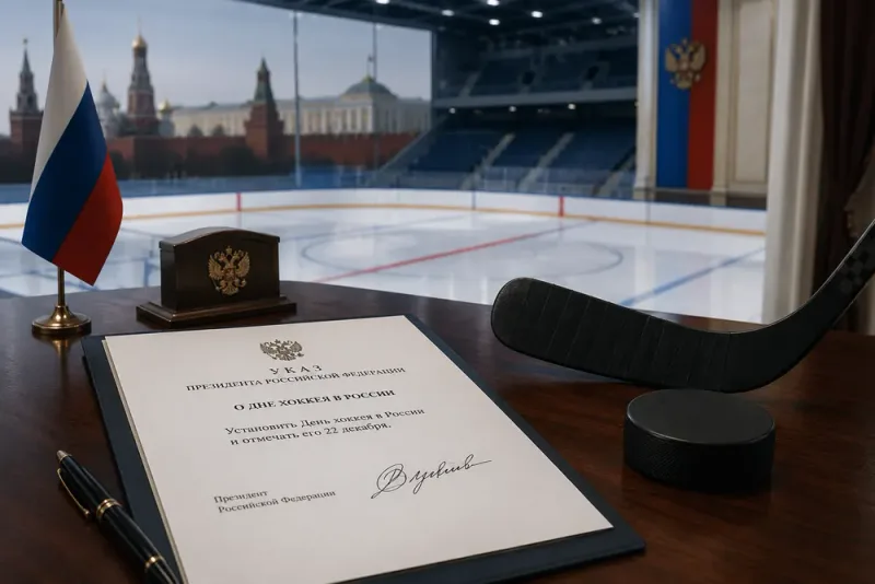 Vladimir Putin skapar ny rysk hockeydag