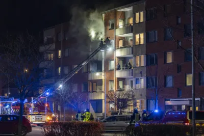 Man avled efter lägenhetsbrand i Karlstad