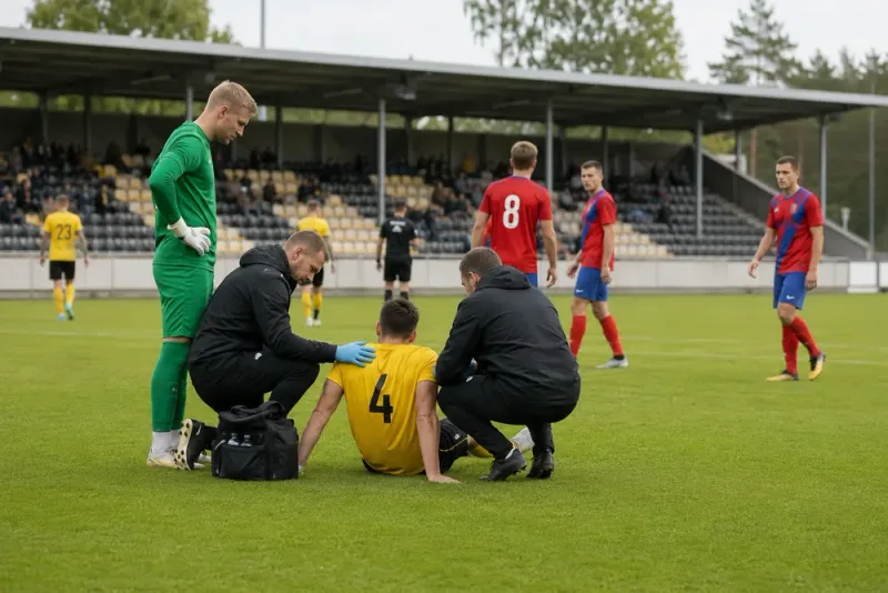 Argjend Miftari skadad direkt i matchen