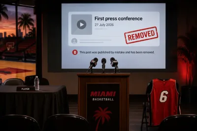 Miami Heat avslöjade LeBron-plan av misstag