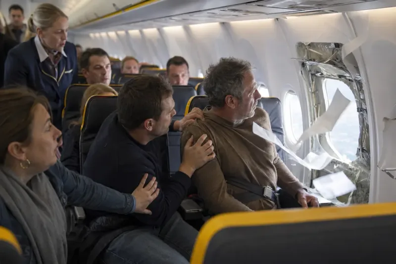 Passagerare nära att sugas ut ur Ryanairplan