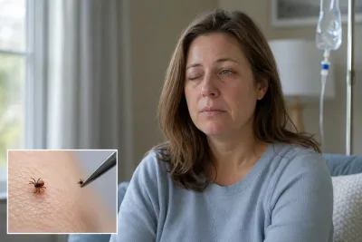 Fästingbett gav Erica Wall TBE och ansiktsförlamning