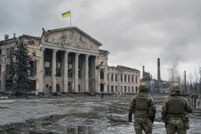Ukrainska soldater tillfångatogs efter flaggaktion