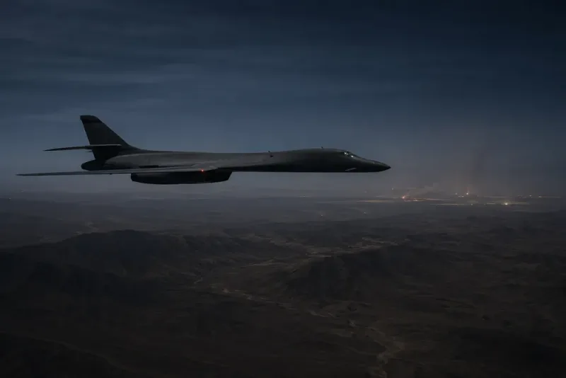 USA satte in B-1B mot iranska mål