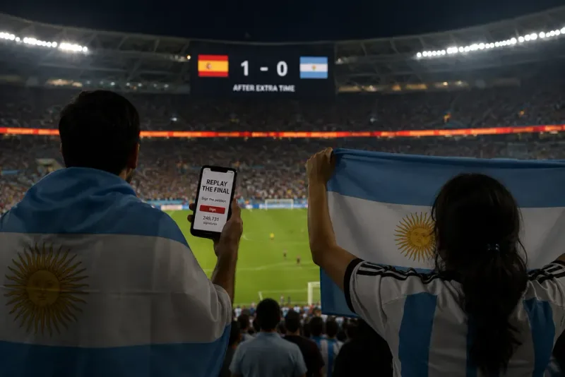 Argentinska krav på omspel efter finalen