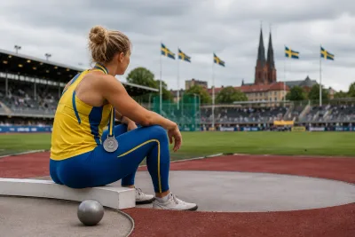 Axelina Johansson tog silver efter familjesorg