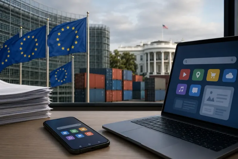 Trump hotar EU efter Googles miljardbot