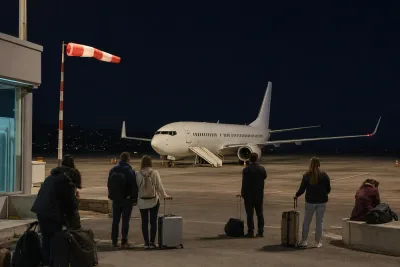 Kraftiga vindar tvingade semesterflyg att landa på Rhodos