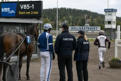 Claes Sjöström stoppades minuter före V85-start