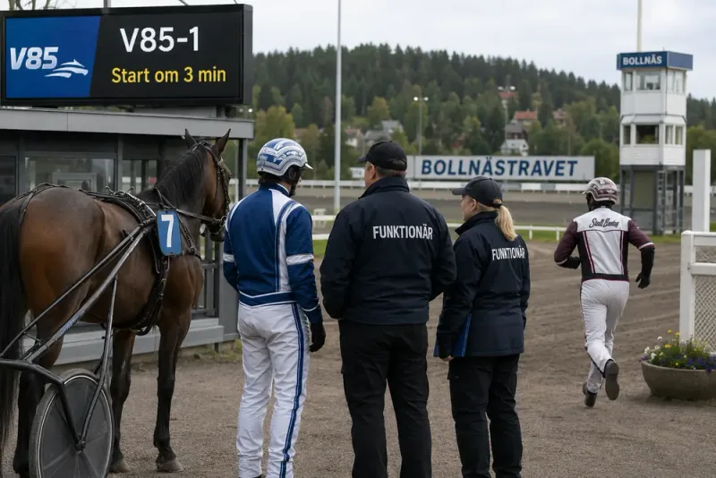 Claes Sjöström stoppades minuter före V85-start