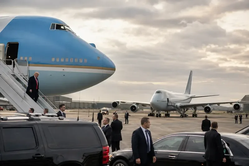 Iranhot fick Donald Trump att byta presidentplan