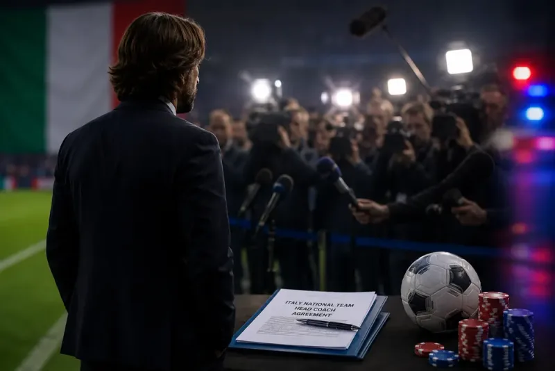 Andrea Pirlo pressas om ryska avtalet