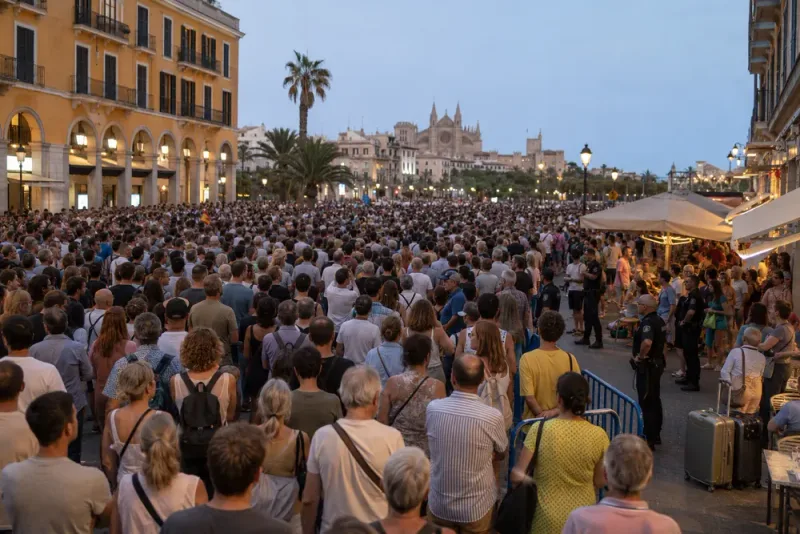 Tiotusentals protesterar mot turisttrycket på Mallorca