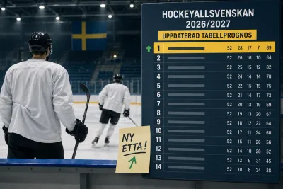 Ny serieetta i uppdaterade hockeytipset