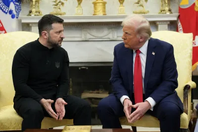 Trump och Zelenskyj möts om vapen och Ryssland