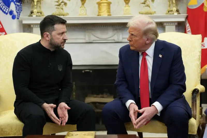 Trump och Zelenskyj möts om vapen och Ryssland