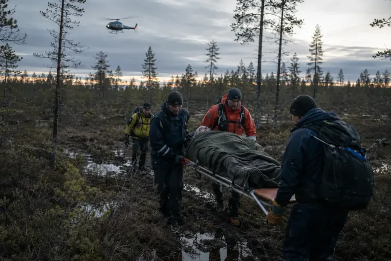 Försvunnen bärplockare hittades svårt nedkyld i skogen