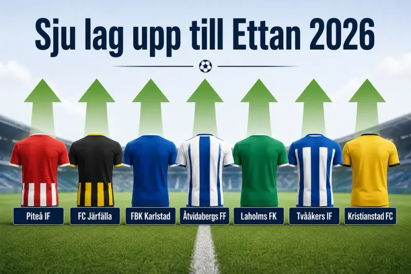 Sju lag tog klivet upp från division 2