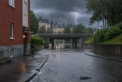 Kraftigt regn och åska hotar östra Norrland