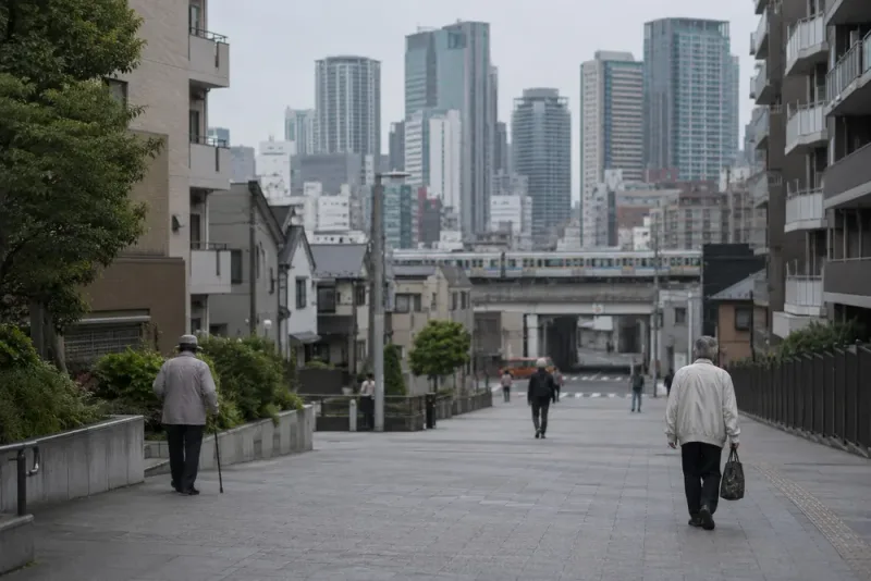 Japans befolkning faller under 120 miljoner