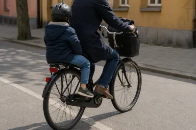 Barn riskerar svåra skador vid skjuts på pakethållare