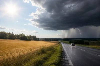 Värmen når 32 grader före kraftiga åskregn