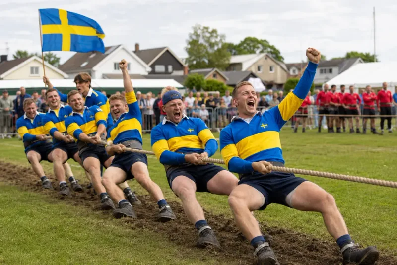 Svensk guldfest när dragkamps-EM avgjordes