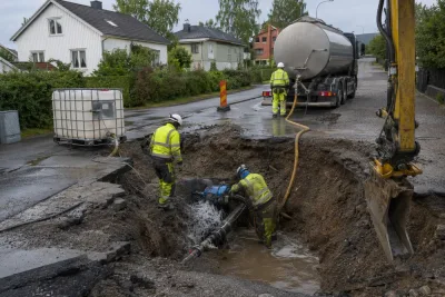 Vattenläcka hotar dricksvattnet i Örnsköldsvik