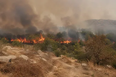 Klimatförändringar förvärrade brandvädret i Sydeuropa