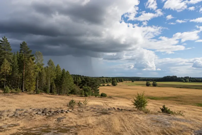 Växlande väder och fortsatt brandrisk väntar Sverige
