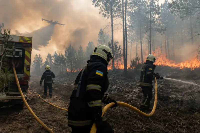 Ukraina skickar 70 brandmän till franska skogsbränder