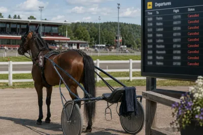 Flygstrul stoppar Alessandro Gocciadoro i Rättvik
