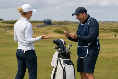 Charley Hull försvarar omdiskuterat caddieskämt