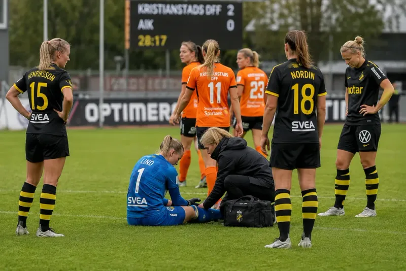AIK rasade ihop efter målvaktsskadan