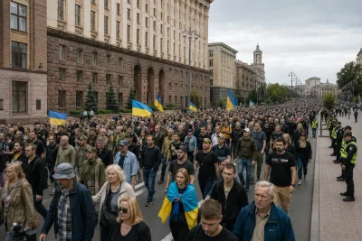 Zelenskyjs försvarsrockader väcker omfattande protester