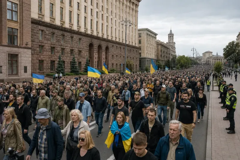 Zelenskyjs försvarsrockader väcker omfattande protester