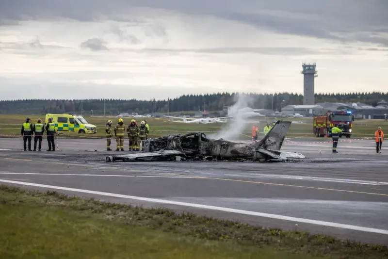 Klubbmedlem omkom när bogserflygplan störtade