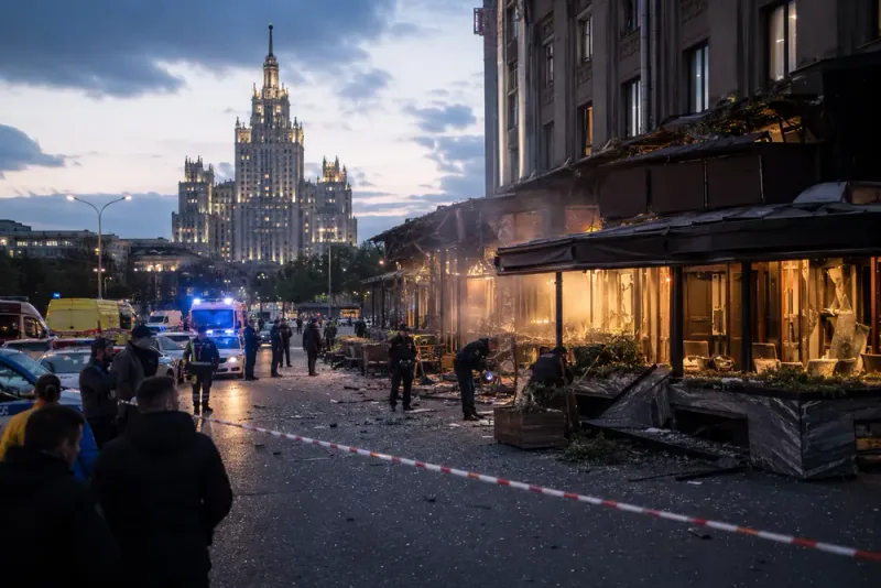 Tre döda i bombdåd vid privat Moskvafest