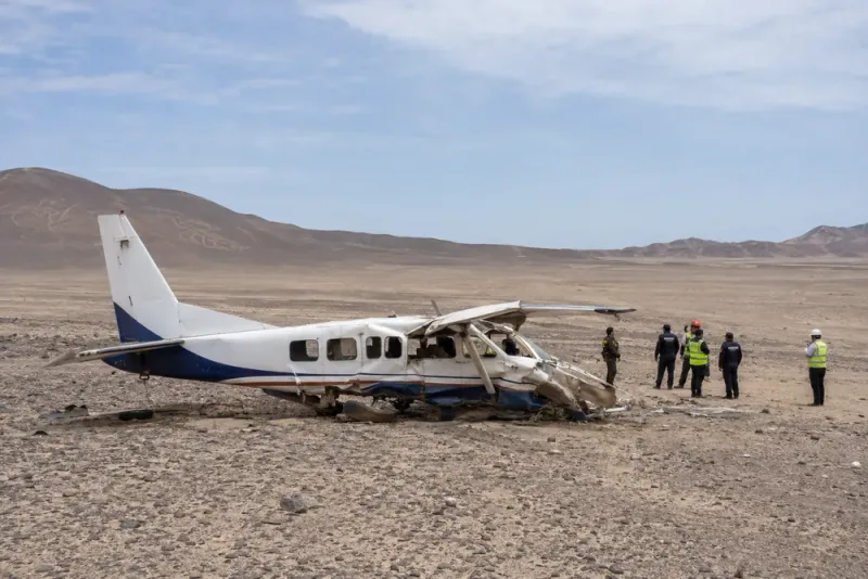 13 döda i turistflygkrasch nära Nascalinjerna