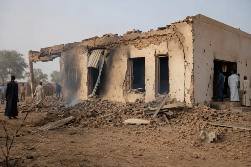 Drönarattack mot domstol dödade 35 i Darfur