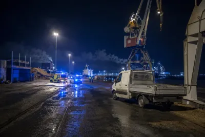 Man avled efter arbetsplatsolycka i Piteå hamn