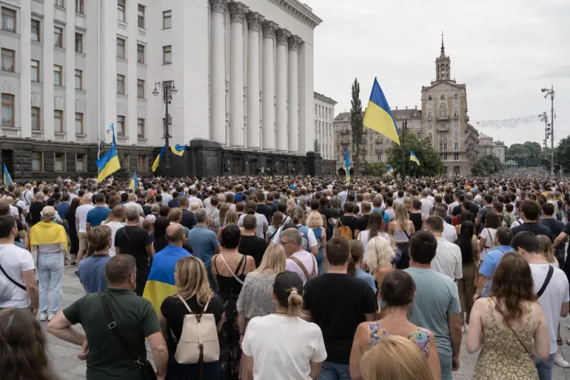Zelenskyjs ministerbyte utlöser långvariga protester i Kiev