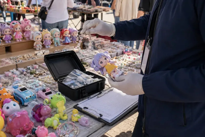 Kemikalier och piratkopior upptäcks på sommarmarknader