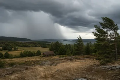 Kraftigt lågtryck drar in över Sverige