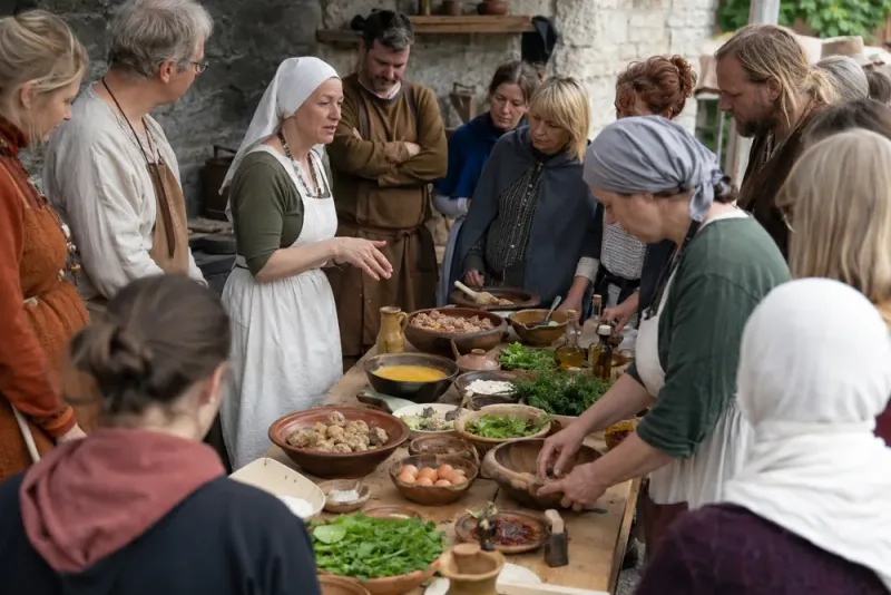 Fullbokad kurs återskapade medeltidens smaker på Gotland