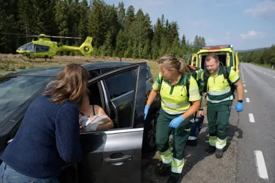 Maya Svensson födde Belle i bilen