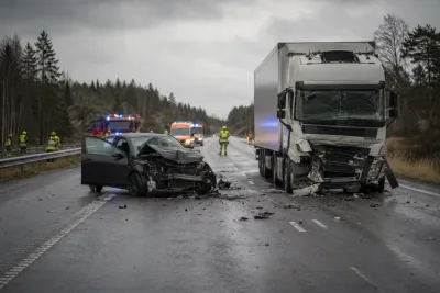 Man i 25-årsåldern omkom i frontalkrock