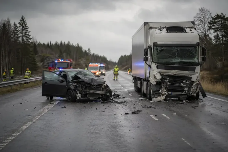 Man i 25-årsåldern omkom i frontalkrock