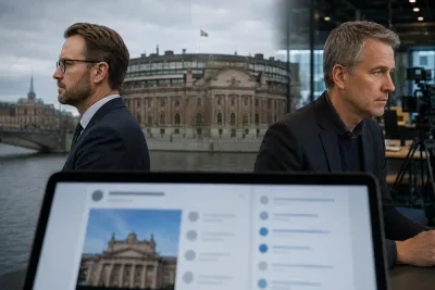 Richard Jomshof pekar ut Anders Lindberg som landsförrädare