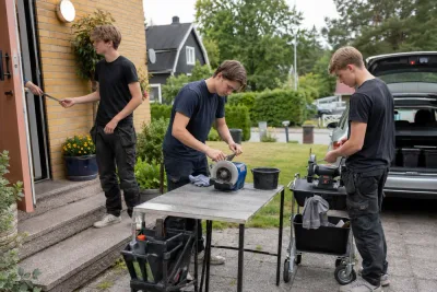 Elliott Neidert anställde ungdomar i eget sommarföretag
